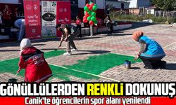 Samsun’da gönüllülerden çocuklara spor desteği