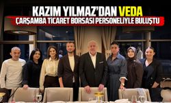 Çarşamba Ticaret Borsası’nda Kazım Yılmaz’dan veda