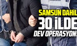 Samsun’un da bulunduğu 30 ilde suç örgütü operasyonu: 90 şüpheli adliyede