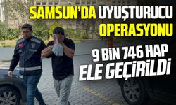 Samsun’da 9 bin 746 sentetik ecza hap ele geçirildi