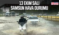 13 Ekim Salı Samsun hava durumu