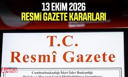 13 Ekim 2026 Resmi Gazete kararları