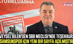 Samsunspor Başkan Vekili Bilen'den SBB Meclisi'nde teşekkür