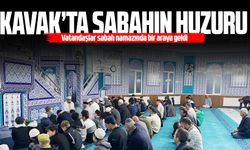 Samsun Kavak'ta sabah namazında birlik