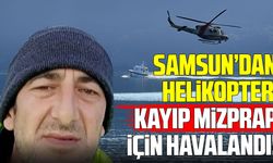 Samsun’dan havalanan helikopter Bartın’daki kayıp işçiyi arıyor