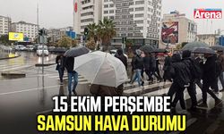 15 Ekim Perşembe Samsun hava durumu