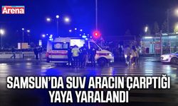 Samsun’da SUV aracın çarptığı yaya yaralandı