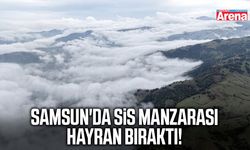 Samsun'da sis manzarası mest etti!