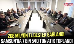 Samsun'da 7 bin 540 ton atık toplandı!