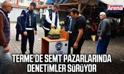 Terme'de semt pazarlarında denetimler sürüyor