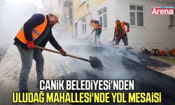 Canik Belediyesi'nden Uludağ Mahallesi'nde yol mesaisi