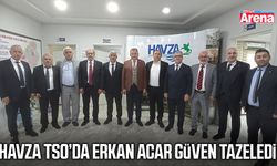 Havza TSO’da Erkan Acar güven tazeledi
