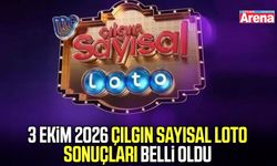 3 Ekim 2026 Çılgın Sayısal Loto sonuçları belli oldu