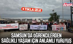 Samsun’da öğrencilerden sağlıklı yaşam için anlamlı yürüyüş