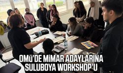 OMÜ’de mimar adaylarına suluboya workshop’u