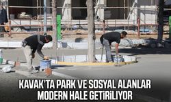 Kavak’ta park ve sosyal alanlar modern hale getiriliyor