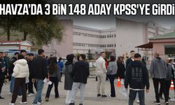 Havza’da 3 bin 148 aday KPSS'ye girdi