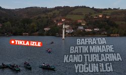 Bafra'da Batık Minare kano turlarına yoğun ilgi