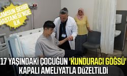 Samsun’da doğuştan gelen göğüs çöküklüğüne kapalı ameliyat
