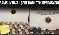 Samsun’da 3 ilçede narkotik operasyonu