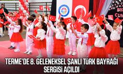 Terme’de 8. Geleneksel Şanlı Türk Bayrağı Sergisi açıldı