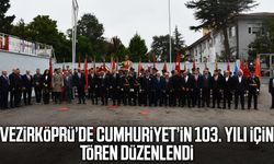 Vezirköprü’de Cumhuriyet’in 103. yılı için tören düzenlendi