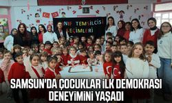 Samsunlu minikler sandık başına geçti!
