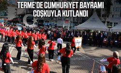 Terme’de Cumhuriyet Bayramı coşkuyla kutlandı