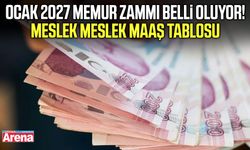 Ocak 2027 memur zammı belli oluyor!
