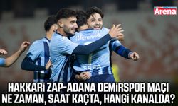 Hakkari Zap-Adana Demirspor maçı ne zaman, saat kaçta?