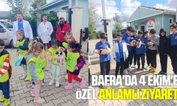 Bafra'da 4 Ekim'e özel anlamlı ziyaret
