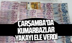 Çarşamba'da kumarbazlar yakayı ele verdi