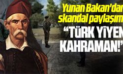 Yunan Bakan'dan skandal paylaşım: Türk yiyen kahraman!