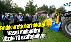 Samsun'da fındığın maliyetini düşürecek proje başladı