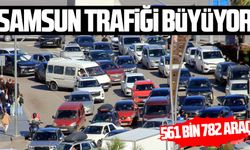 Samsun'da trafiğe kayıtlı araç sayısı 561 bini aştı