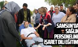 Samsun'da sağlık personeline işaret dili eğitimi
