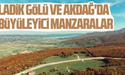 Ladik Gölü ve Akdağ'da sonbahar renkleriyle büyüleyici manzaralar