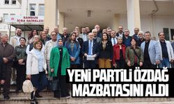 Yeni Partili Özdağ mazbatasını aldı