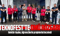 Rektör Aydın TEKNOFEST’te OMÜ’lü öğrencilerin projelerini inceledi