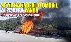 Samsun’da otomobil küle döndü