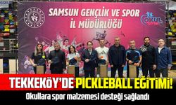 Tekkeköy’de öğretmen ve kamu personeline pickleball eğitimi