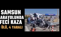 Samsun karayolunda feci kaza: 1 ölü, 4 yaralı