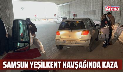 Samsun Yeşilkent kavşağında kaza