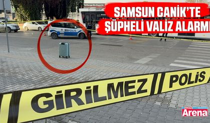 Samsun Canik’te şüpheli valiz alarmı