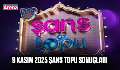 9 Kasım 2025 Şans topu sonuçları