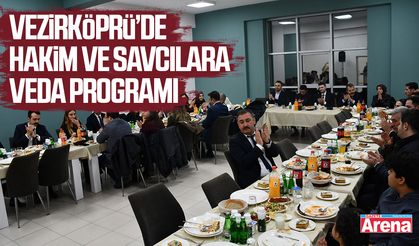 Vezirköprü’de hakim ve savcılara veda programı