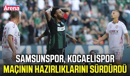 Samsunspor, Kocaelispor maçının hazırlıklarını sürdürdü