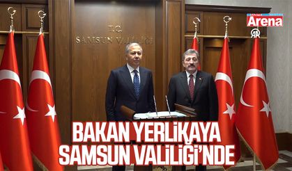İçişleri Bakanı Ali Yerlikaya Samsun Valiliği'nde