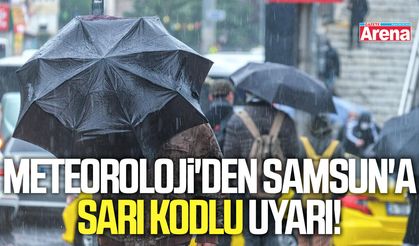 Meteoroloji'den Samsun'a sarı kodlu uyarı!