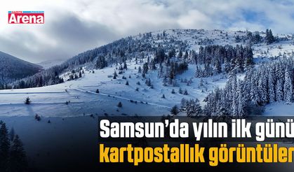 Samsun’da yılın ilk günü kartpostallık görüntüler